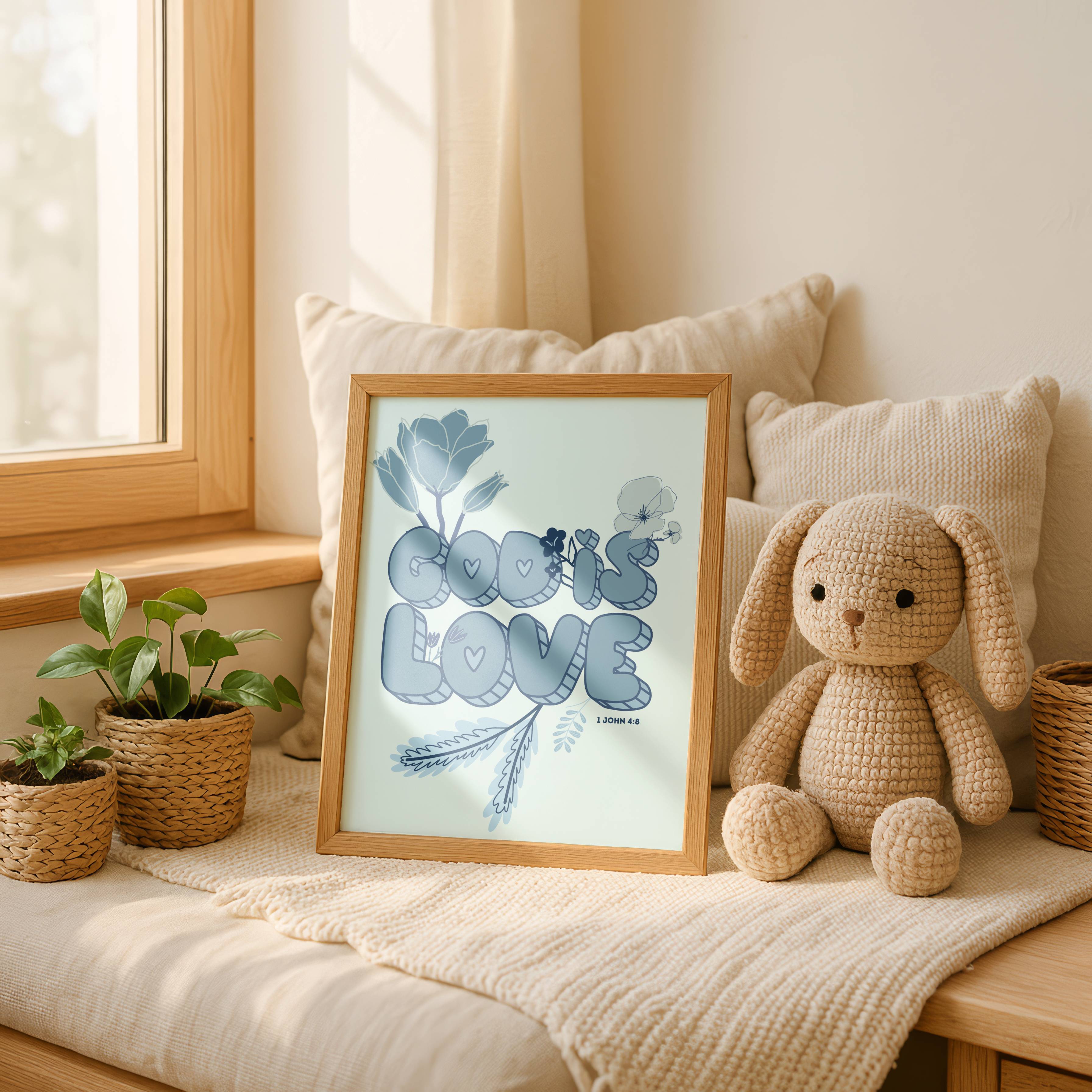 God is Love Floral | 1 John 4:8