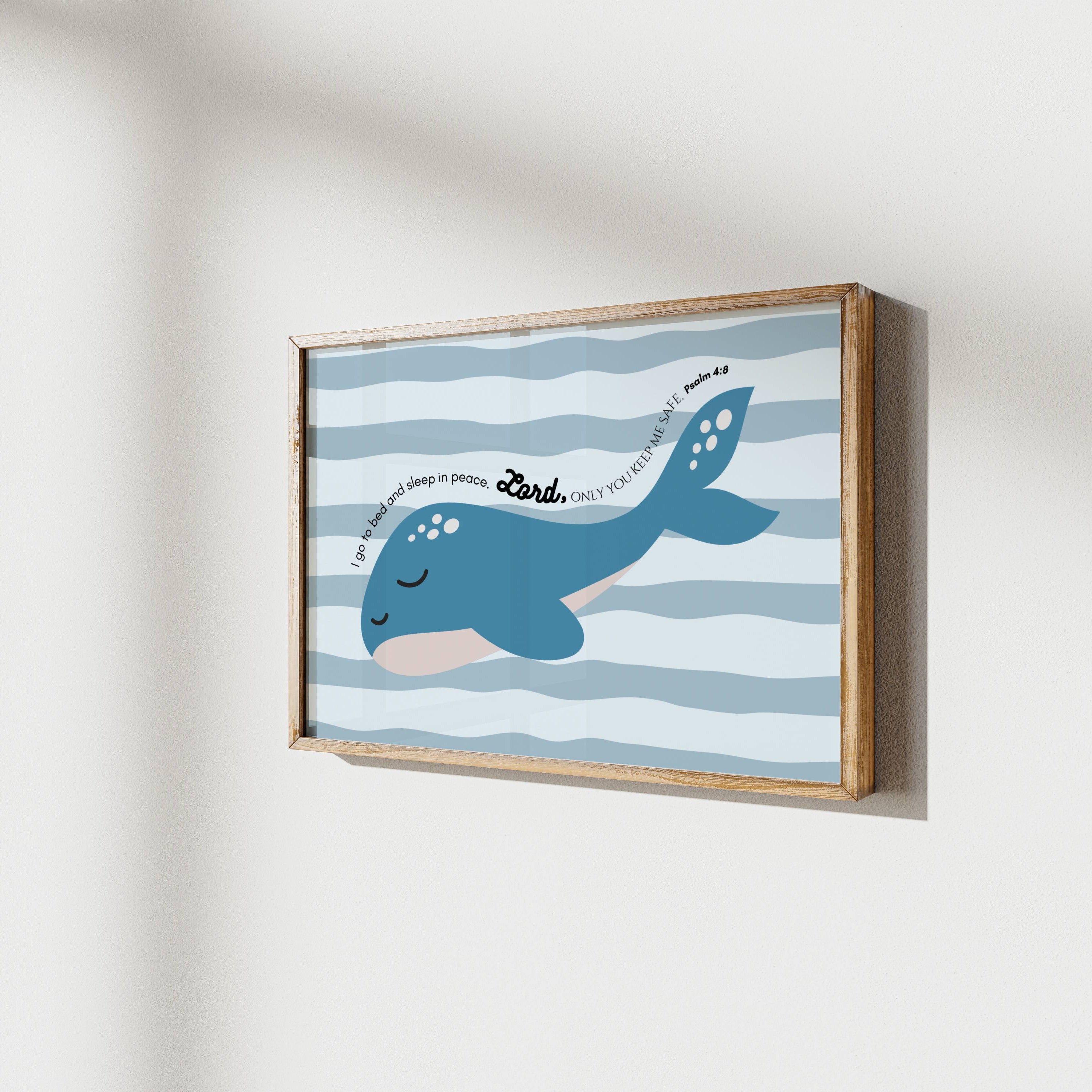 Sleepy Whale | Psalm 4:8