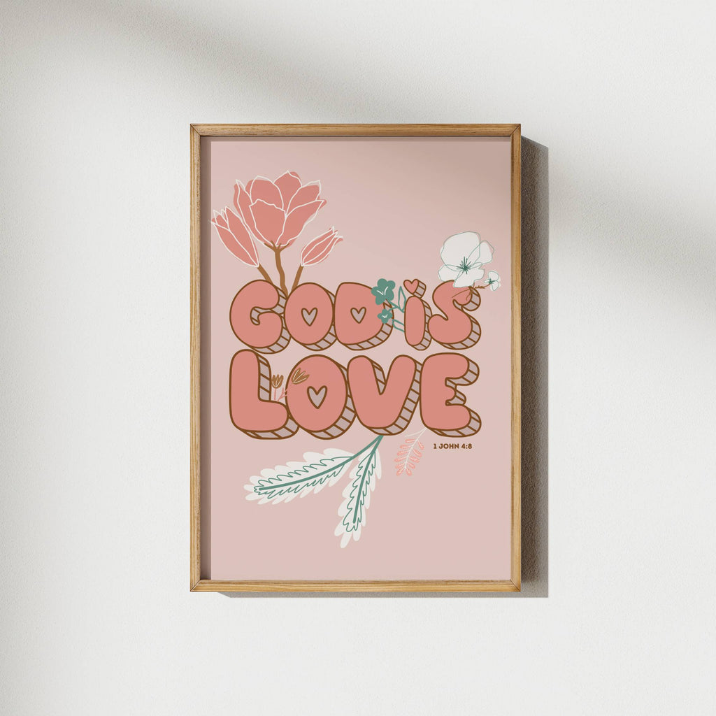 God is Love Floral | 1 John 4:8