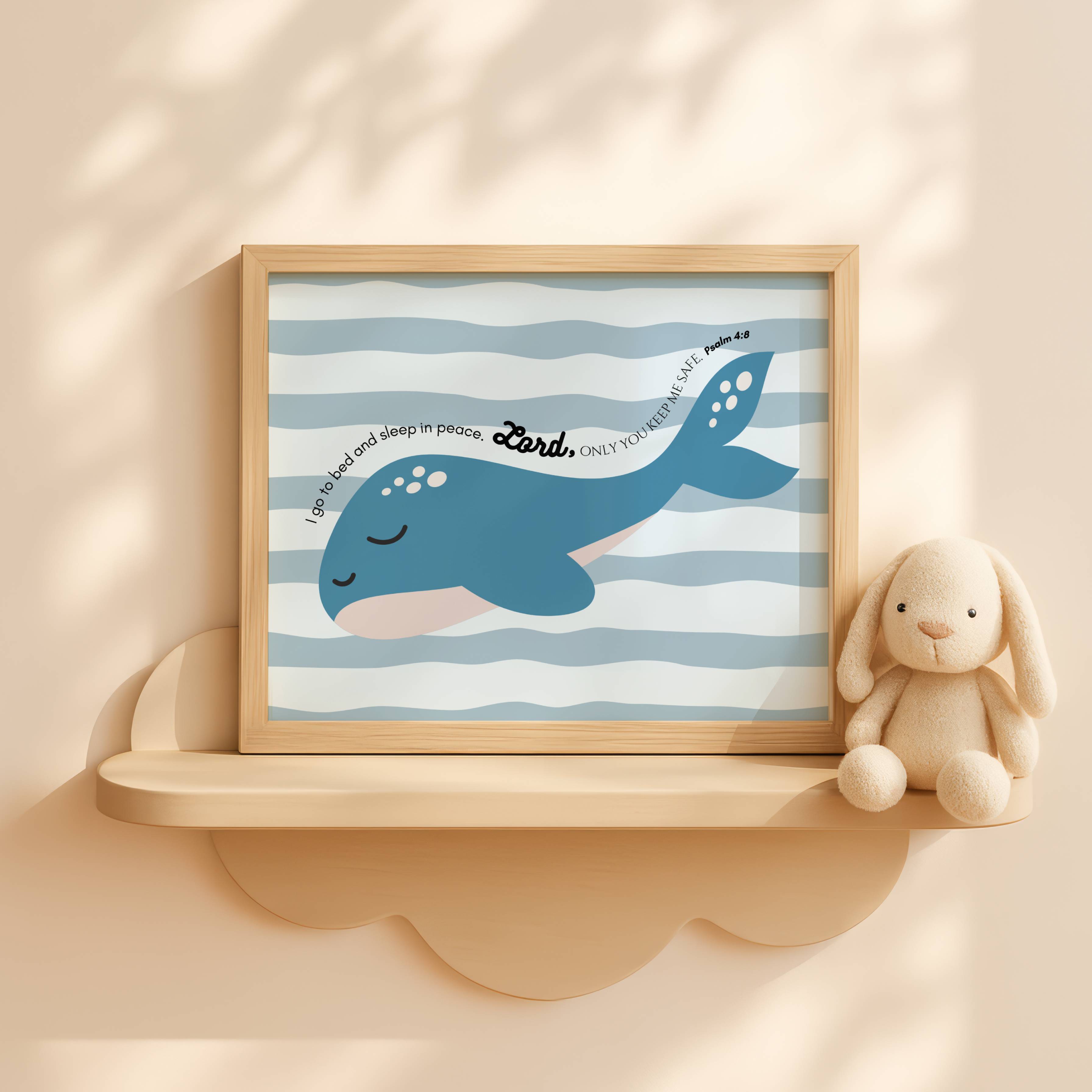 Sleepy Whale | Psalm 4:8